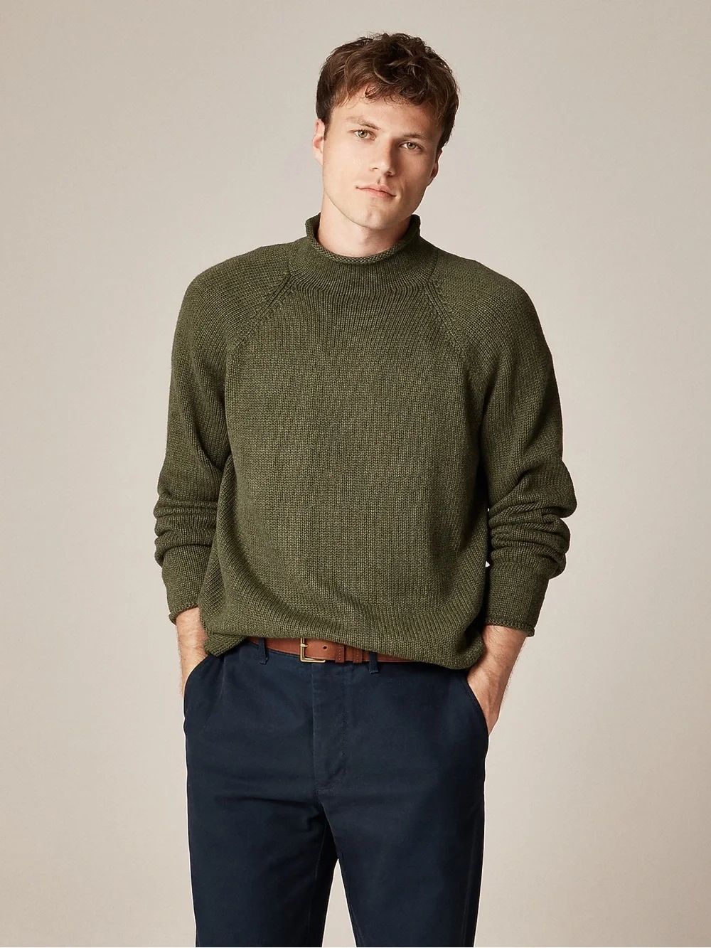 J.CREW 100% Wool Mockneck
